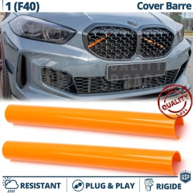 Barras Soporte Rejilla Naranja para BMW Serie 1 F40 | Tiras Rigidas Protección Radiador