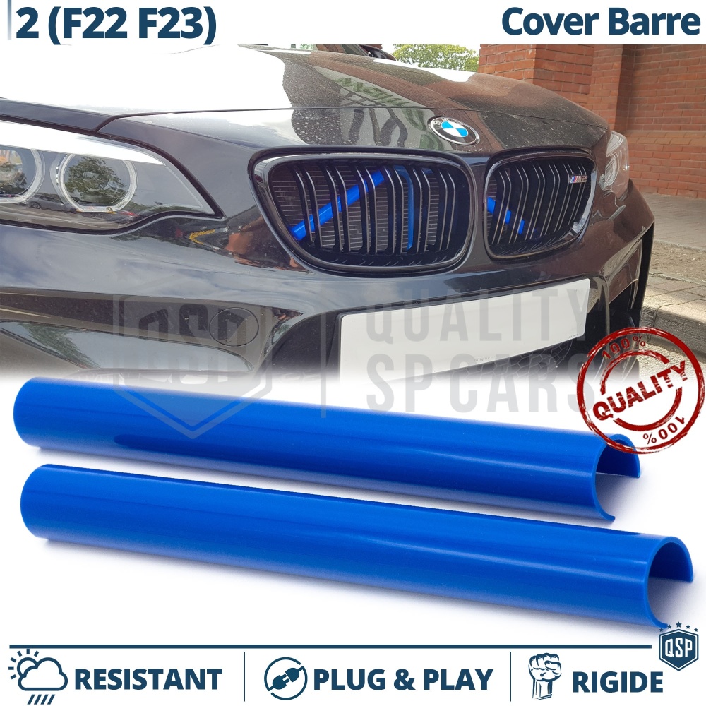 Blaue Kühlergrill Zierleisten Rohr Streifen für BMW 2ER F22 F23 | Starre Kühlerschutz Bänder Blaue Kühlergrill Zierleisten Rohr Streifen für BMW 2ER F22 F23 | Starre Kühlerschutz Bänder