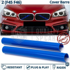 Barras Soporte Rejilla Azules para BMW Serie 2 F4, F46 | Tiras Rigidas Protección Radiador