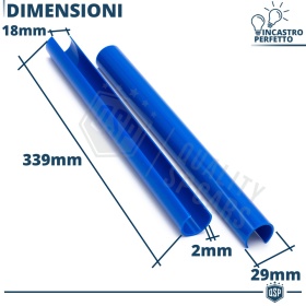 Barras Soporte Rejilla Azules para BMW Serie 2 F4, F46 | Tiras Rigidas Protección Radiador