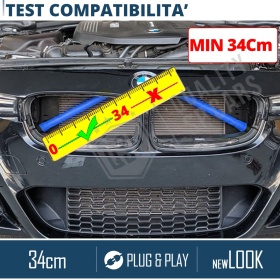 Barras Soporte Rejilla Azules para BMW Serie 2 F4, F46 | Tiras Rigidas Protección Radiador