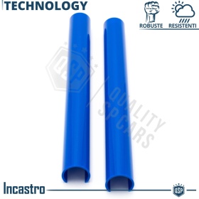 Barras Soporte Rejilla Azules para BMW Serie 2 F4, F46 | Tiras Rigidas Protección Radiador