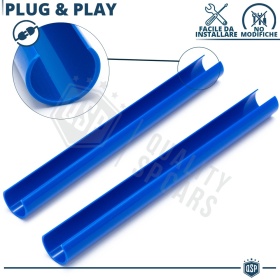 Blue Crash Bar Covers for BMW 1 Series F20 F21 Front Grill | Rigid Radiator Protection Bars