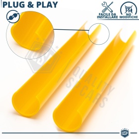 Yellow Crash Bar Covers for BMW 2 Series F22 F23 Front Grill | Rigid Radiator Protection Bars