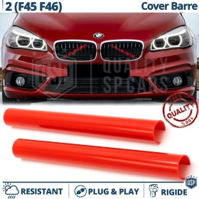 Rot Kühlergrill Zierleisten Rohr Streifen für BMW 2ER F45 F46 | Starre Kühlerschutz Bänder