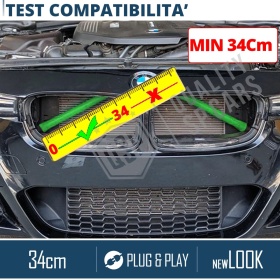 Green Crash Bar Covers for BMW 1 Series F20 F21 Front Grill | Rigid Radiator Protection Bars