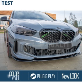 Barras Soporte Rejilla Verdes para BMW Serie 1 F40 | Tiras Rigidas Protección Radiador