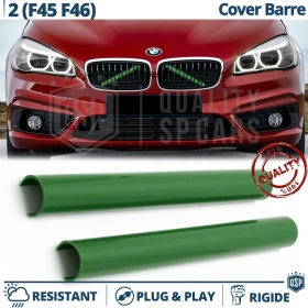 Barras Soporte Rejilla Verdes para BMW Serie 2 F45 F46 | Tiras Rigidas Protección Radiador