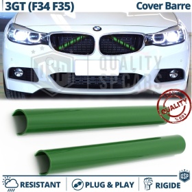 Grüne Kühlergrill Zierleisten Rohr Streifen für BMW 3ER GT F34 F35 | Starre Kühlerschutz Bänder
