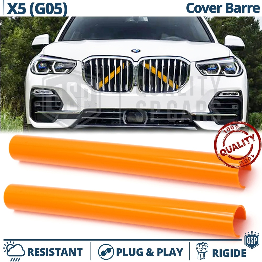Cover Barre Radiatore per Bmw X5 G05 Arancioni | Fasce Rigide Professionali per Barre Trasversali Cover Barre Radiatore per Bmw X5 G05 Arancioni | Fasce Rigide Professionali per Barre Trasversali