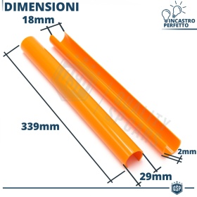Barras Soporte Rejilla Naranja para BMW Serie 4 F32 F33 F36 | Tiras Rigidas Protección Radiador