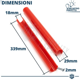 Barras Soporte Rejilla Rojas para BMW Serie 4 F32 F33 F36 | Tiras Rigidas Protección Radiador