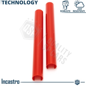Barras Soporte Rejilla Rojas para BMW Serie 4 F32 F33 F36 | Tiras Rigidas Protección Radiador