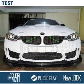 Barras Soporte Rejilla Verdes para BMW Serie 4 F32 F33 F36 | Tiras Rigidas Protección Radiador