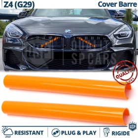 Orange Crash Bar Covers for BMW Z4 G29 Front Grill | Rigid Radiator Protection Bars