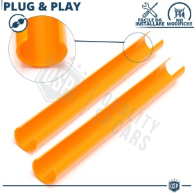 Orange Crash Bar Covers for BMW Z4 G29 Front Grill | Rigid Radiator Protection Bars