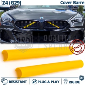 Barras Soporte Rejilla Amarillas para BMW Z4 G29 | Tiras Rigidas Protección Radiador