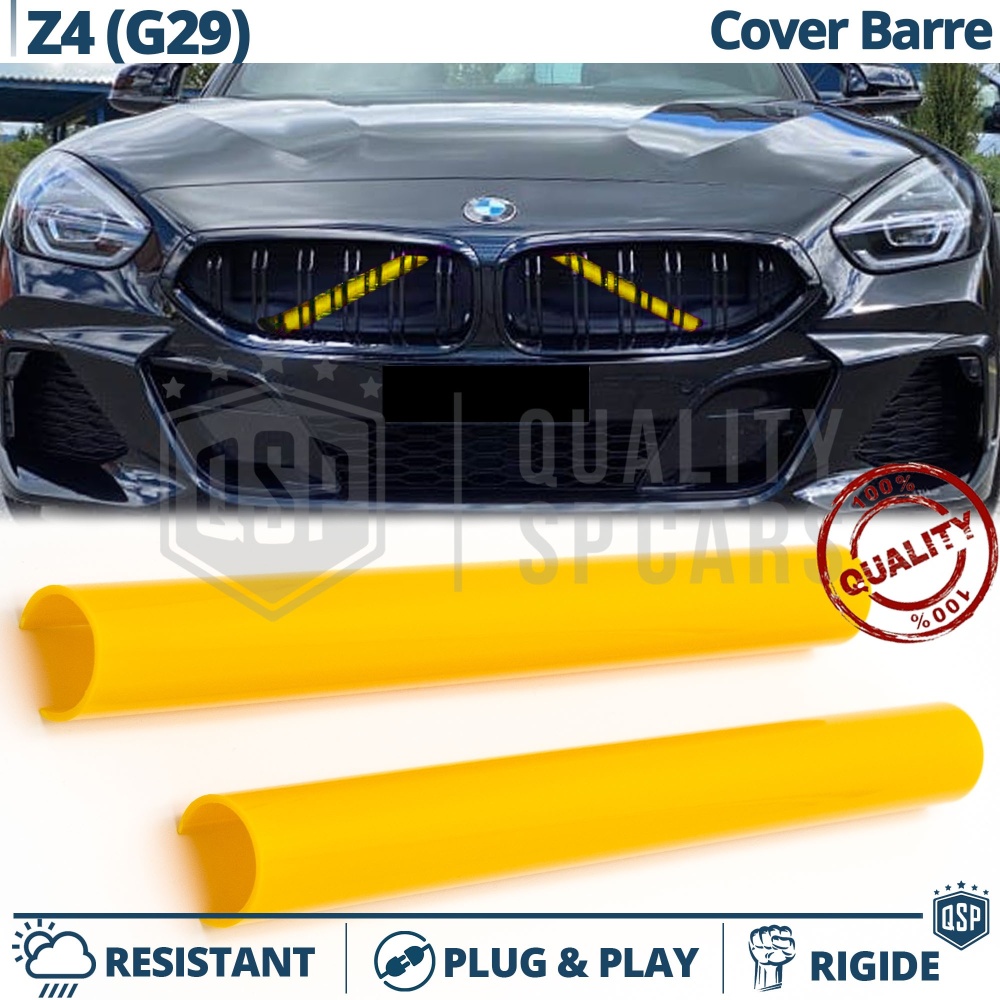 Barras Soporte Rejilla Amarillas para BMW Z4 G29 | Tiras Rigidas Protección Radiador Barras Soporte Rejilla Amarillas para BMW Z4 G29 | Tiras Rigidas Protección Radiador