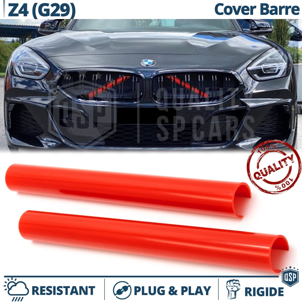 Barras Soporte Rejilla Rojas para BMW Z4 G29 | Tiras Rigidas Protección Radiador Barras Soporte Rejilla Rojas para BMW Z4 G29 | Tiras Rigidas Protección Radiador