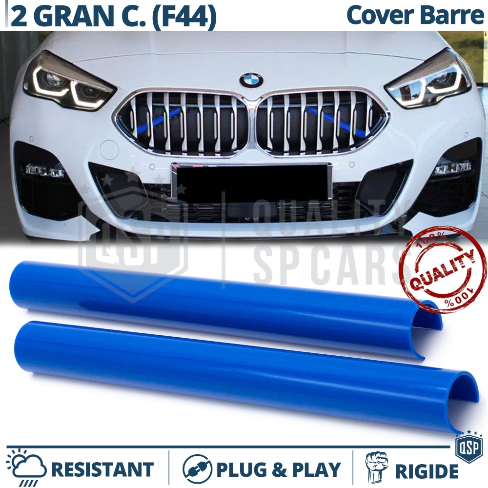 Barras Soporte Rejilla Azules para BMW Serie 2 Gran Coupè F44 | Tiras Rigidas Protección Radiador Barras Soporte Rejilla Azules para BMW Serie 2 Gran Coupè F44 | Tiras Rigidas Protección Radiador
