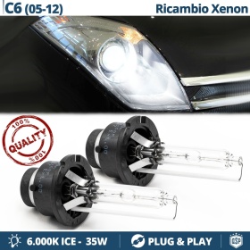2x Bombillas Xenon D2S de Repuesto para CITROEN C6 Luz 6.000K Blanco Frio Lámpara 35W