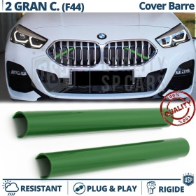 Grüne Kühlergrill Zierleisten Rohr Streifen für BMW 2ER Gran Coupè F44 | Starre Kühlerschutz Bänder