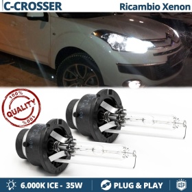 2x Bombillas Xenon D2S de Repuesto para CITROEN C-CROSSER Luz 6.000K Blanco Frio Lámpara 35W