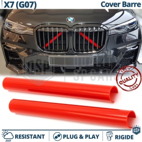Cover Barre Radiatore per Bmw X7 G07 Rosse | Fasce Rigide Professionali per Barre Trasversali
