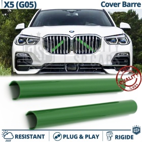 Barras Soporte Rejilla Verdes para BMW X5 G05 | Tiras Rigidas Protección Radiador