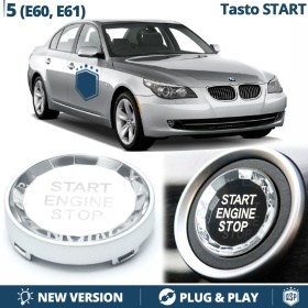 Engine Start Stop Button for Bmw 5 Series E60, E61 | START STOP Button CRYSTAL Chromed