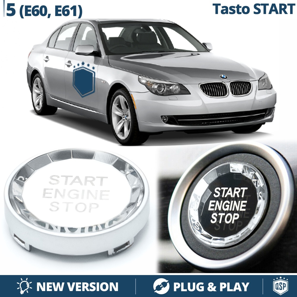 Engine Start Stop Button for Bmw 5 Series E60, E61 | START STOP Button CRYSTAL Chromed