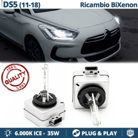 2x Bombillas Bi-Xenon D1S de Repuesto para CITROEN DS5 Luz 6.000K Blanco Frio Lámpara 35W