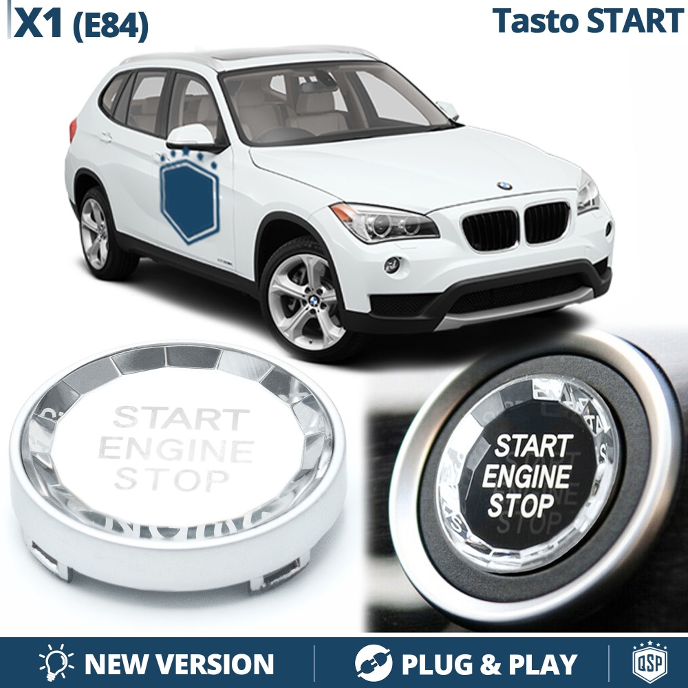 Botón de Arranque START STOP para Bmw X1 E84 | Pulsador Arranque CRISTAL Cromado Botón de Arranque START STOP para Bmw X1 E84 | Pulsador Arranque CRISTAL Cromado