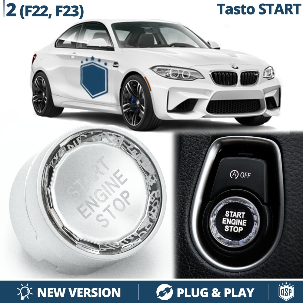 START STOP Knopf Abdeckung für Bmw 2ER F22, F23 mit OFF Taste | Motorstartknopf KRISTALL START STOP Knopf Abdeckung für Bmw 2ER F22, F23 mit OFF Taste | Motorstartknopf KRISTALL