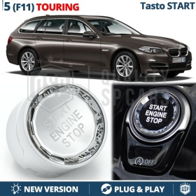 Botón de Arranque START STOP  para Bmw Serie 5 F11 TOURING con Botón OFF | Pulsador CRISTAL