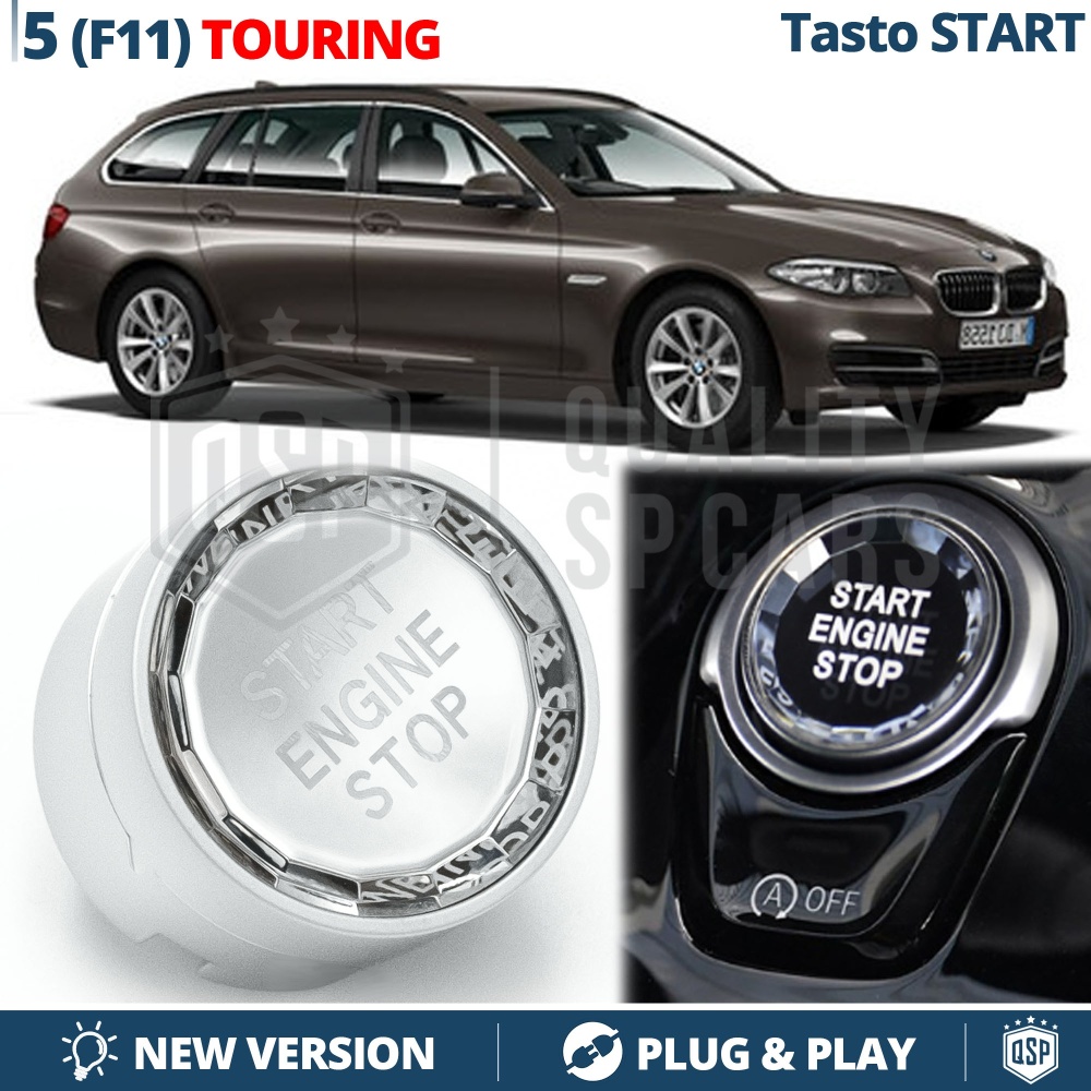 Botón de Arranque START STOP para Bmw Serie 5 F11 TOURING con Botón OFF | Pulsador CRISTAL Botón de Arranque START STOP para Bmw Serie 5 F11 TOURING con Botón OFF | Pulsador CRISTAL