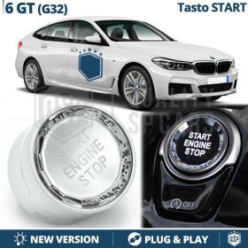 Botón de Arranque START STOP  para Bmw Serie 6 GT G32 con Botón OFF | Pulsador CRISTAL