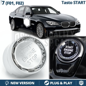 Botón de Arranque START STOP  para Bmw Serie 7 F01 F02 F03 F04 con Botón OFF | CRISTAL