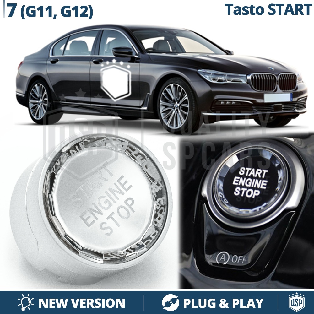 Botón de Arranque START STOP para Bmw Serie 7 G11, G12 con Botón OFF | Pulsador CRISTAL Botón de Arranque START STOP para Bmw Serie 7 G11, G12 con Botón OFF | Pulsador CRISTAL