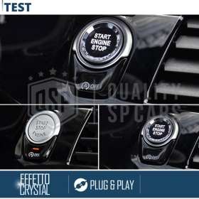 Botón de Arranque START STOP  para Bmw X1 F48 con Botón OFF | Pulsador Arranque Motor CRISTAL