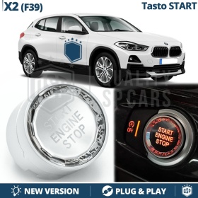 Botón de Arranque START STOP  para Bmw X2 F39 con Botón OFF | Pulsador Arranque Motor CRISTAL
