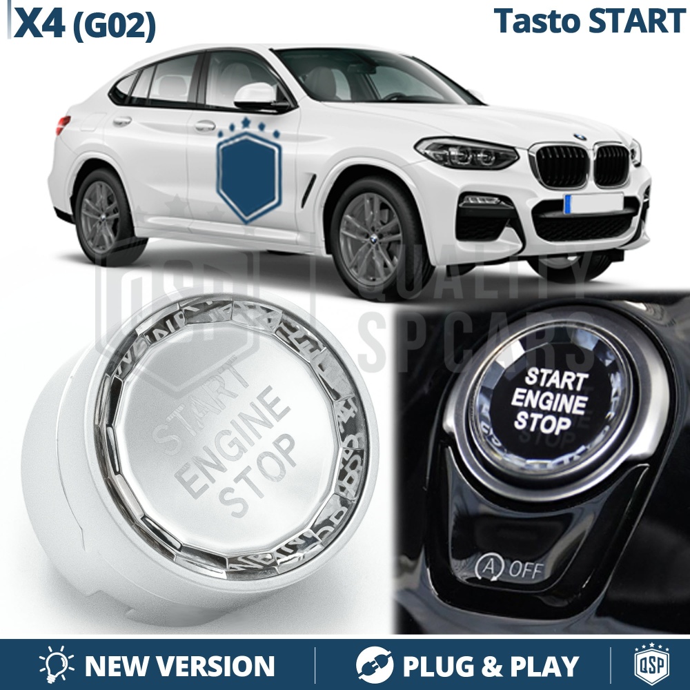 Botón de Arranque START STOP para Bmw X4 G02 con Botón OFF | Pulsador Arranque Motor CRISTAL Botón de Arranque START STOP para Bmw X4 G02 con Botón OFF | Pulsador Arranque Motor CRISTAL