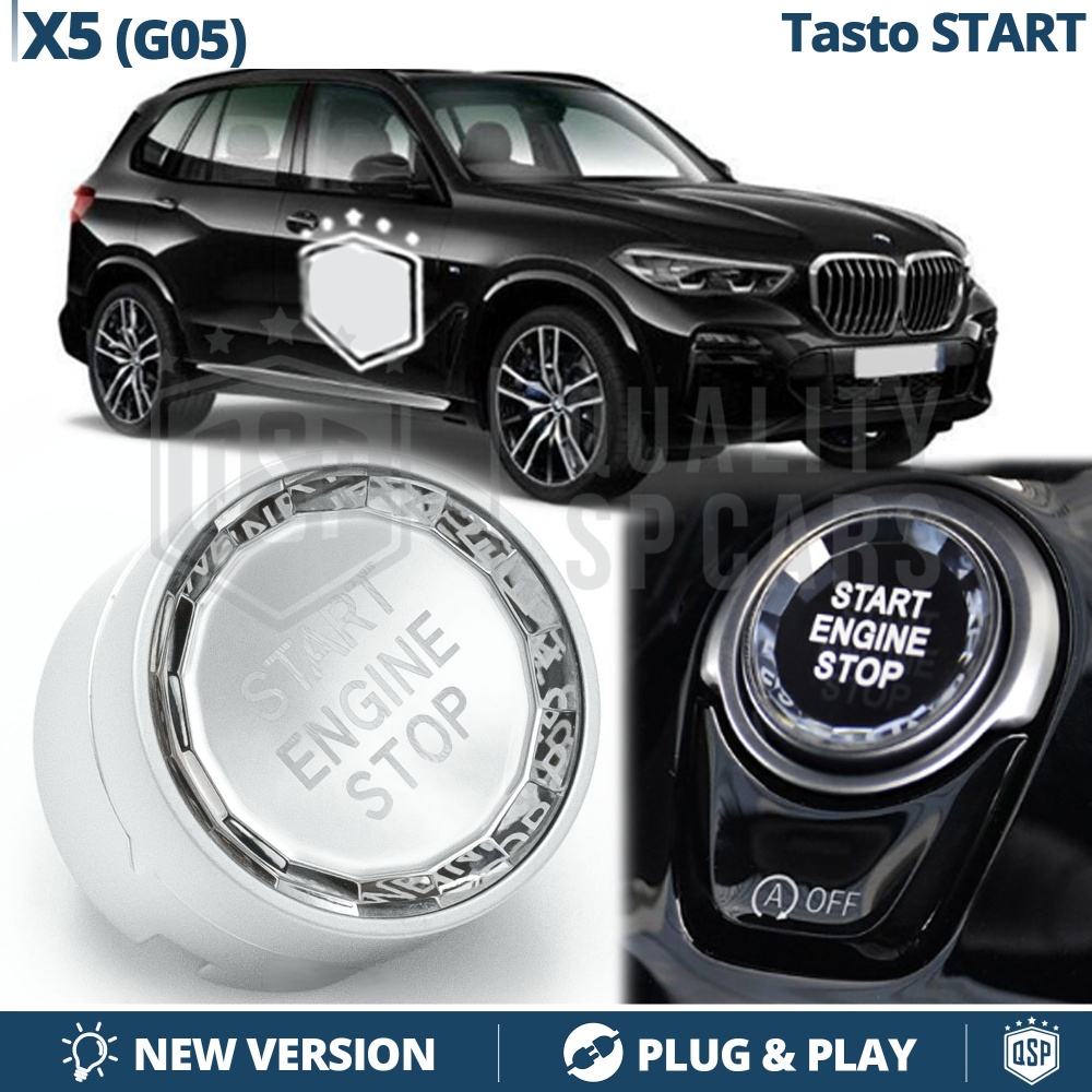 Botón de Arranque START STOP para Bmw X5 G05 con Botón OFF | Pulsador Arranque Motor CRISTAL Botón de Arranque START STOP para Bmw X5 G05 con Botón OFF | Pulsador Arranque Motor CRISTAL