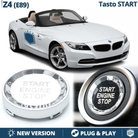 Botón de Arranque START STOP para Bmw Z4 E89 | Pulsador Arranque CRISTAL Cromado