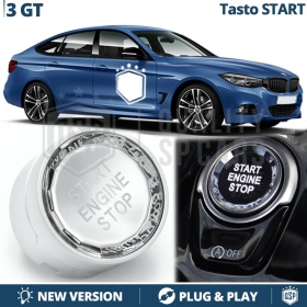 Botón de Arranque START STOP  para Bmw Serie 3 GT F34 con Botón OFF | Pulsador CRISTAL