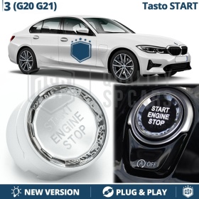 Engine Start Stop Button for Bmw 3 Series G20, G21 with OFF Button | START STOP Button CRYSTAL
