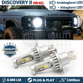 Kit Full LED H4 Per DISCOVERY 2 98-02 Anabbaglianti + Abbaglianti 6500K | Plug & Play CANbus