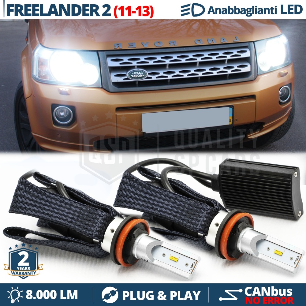 Kit LED H11 para LAND ROVER FREELANDER 2 11-13 Luces de Cruce CANbus | 6500K 8000LM