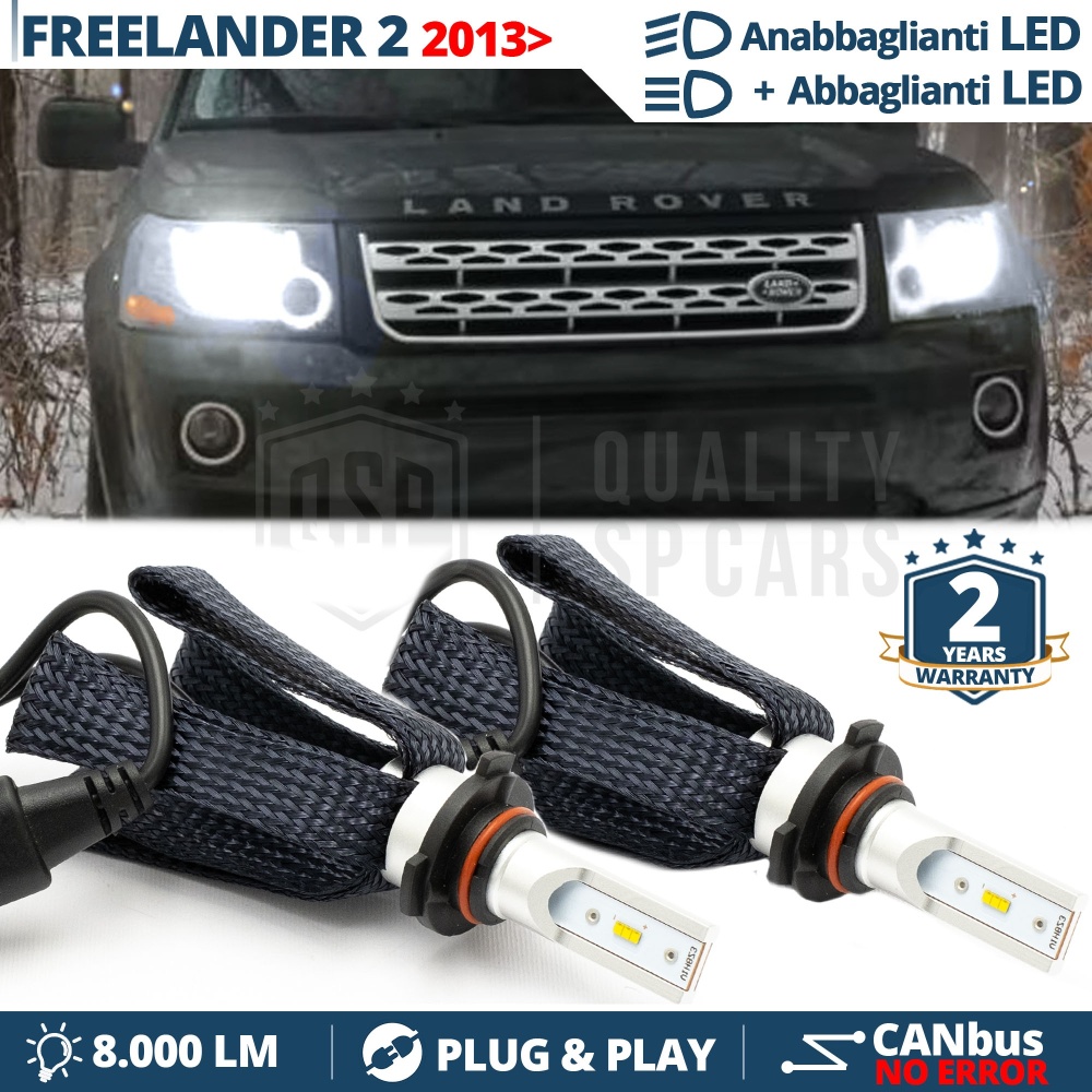 Kit LED HB3 para LAND ROVER FREELANDER 2 desde 2013 | Cruce + Carretera | CANbus 6500K