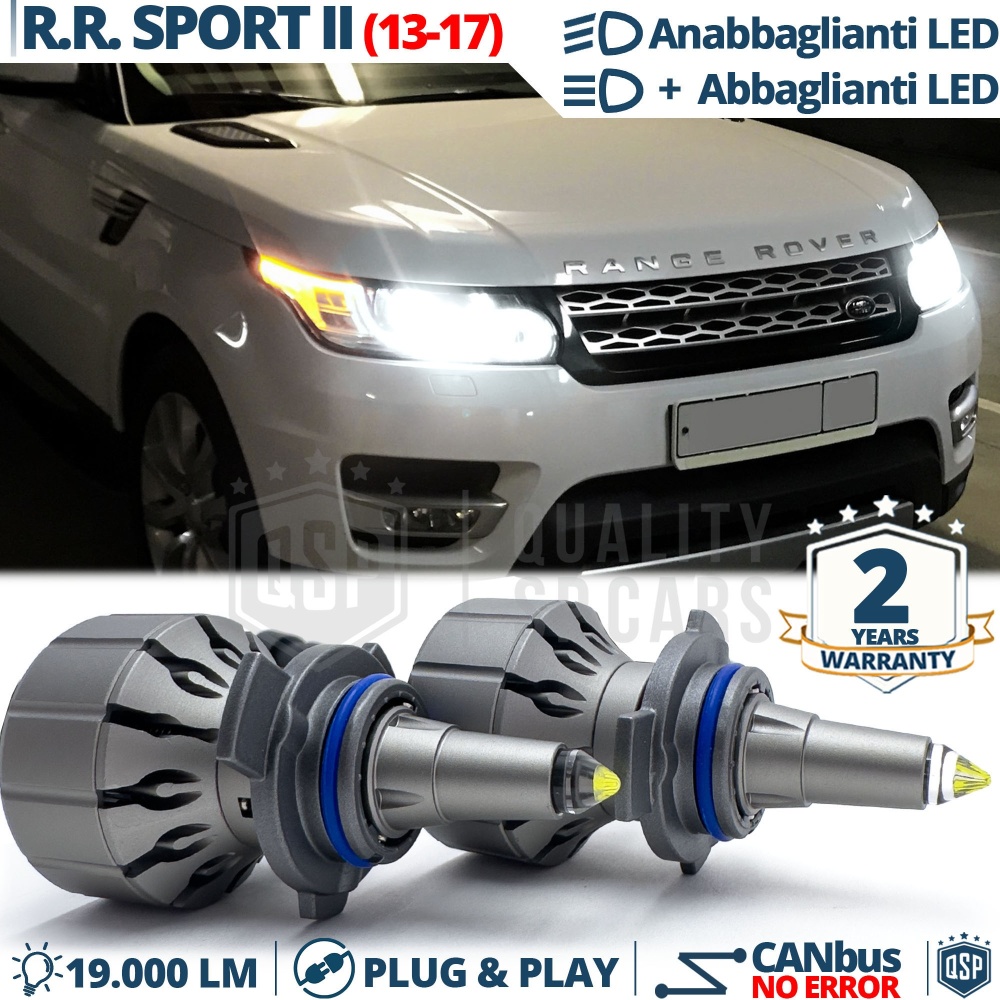 Kit LED HIR-2 para RANGE ROVER SPORT 2 Luces de Cruce + Carretera | CANbus 6000K 19000LM